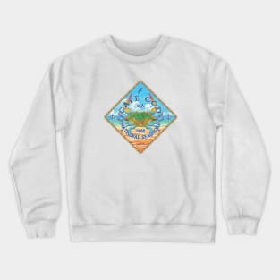 Cape Cod National Seashore, MA, with Blue Crab on Beach Crewneck Sweatshirt